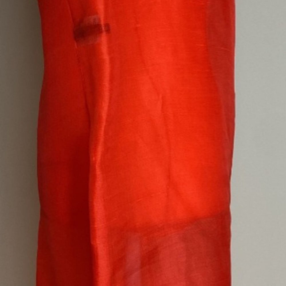 Donna Karan Red Silk Dress - Picture 3 of 16